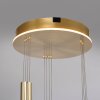 Paul Neuhaus Q-ETIENNE Pendant Light LED brass, 3-light sources, Remote control