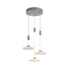 Paul Neuhaus LAUTADA Pendant Light LED brushed steel, 3-light sources