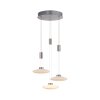 Paul Neuhaus LAUTADA Pendant Light LED brushed steel, 3-light sources