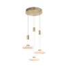 Paul Neuhaus LAUTADA Pendant Light LED brass, 3-light sources