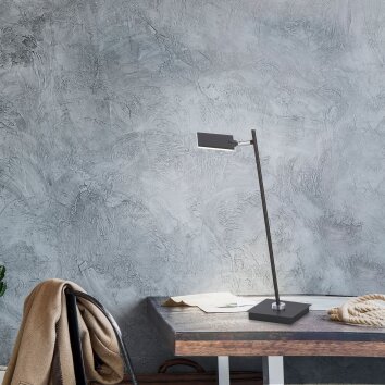 Paul Neuhaus PURE-MIRA Table lamp LED black, 1-light source, Remote control