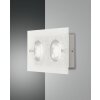 Fabas Luce BALI Wall Light LED silver, 2-light sources