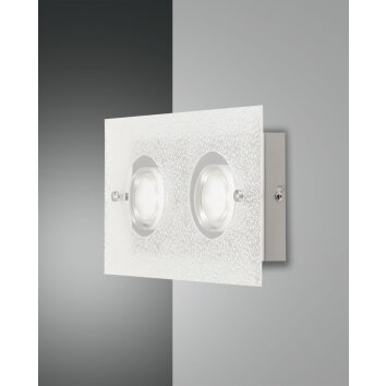 Fabas Luce BALI Wall Light LED silver, 2-light sources