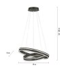 Paul Neuhaus Q-VITO Pendant Light LED anthracite, 1-light source, Remote control