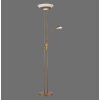 Leuchten-Direkt ZAHARA UpLighter LED antique brass, 2-light sources