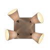 Leuchten-Direkt RIALA Ceiling Light Taupe, 4-light sources