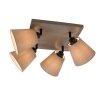 Leuchten-Direkt RIALA Ceiling Light Taupe, 4-light sources