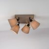 Leuchten-Direkt RIALA Ceiling Light Taupe, 4-light sources