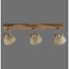 Leuchten-Direkt SAMIA Ceiling Light Dark wood, 3-light sources
