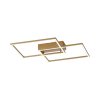 Leuchten-Direkt IVEN Ceiling Light LED brass, 2-light sources, Remote control