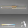 Leuchten-Direkt IVEN Ceiling Light LED brass, 2-light sources, Remote control