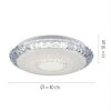 Leuchten-Direkt LUCCA Ceiling Light LED white, 1-light source, Remote control, Colour changer