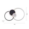 Leuchten-Direkt PAPILON Ceiling Light LED black, 1-light source