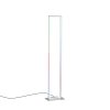Leuchten-Direkt FELIX60 Floor Lamp LED brushed steel, 2-light sources, Remote control, Colour changer