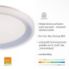 Leuchten-Direkt LOLAsmart-LENI Ceiling Light LED silver, 1-light source, Remote control, Colour changer
