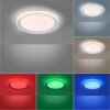 Leuchten-Direkt LOLAsmart-LENI Ceiling Light LED silver, 1-light source, Remote control, Colour changer