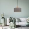 Leuchten-Direkt LINEN Pendant Light Ecru, black, 1-light source