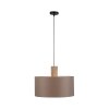 Leuchten-Direkt LINEN Pendant Light Ecru, black, 1-light source