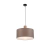 Leuchten-Direkt LINEN Pendant Light Ecru, black, 1-light source