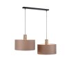 Leuchten-Direkt LINEN Pendant Light Ecru, black, 2-light sources