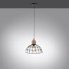 Leuchten-Direkt TARO Pendant Light Ecru, black, 1-light source