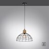 Leuchten-Direkt TARO Pendant Light Ecru, black, 1-light source