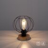 Leuchten-Direkt KASKA Table lamp Dark wood, black, 1-light source