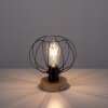 Leuchten-Direkt KASKA Table lamp Dark wood, black, 1-light source