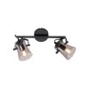 Leuchten-Direkt TINULA Ceiling Light black, 2-light sources