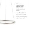 Leuchten-Direkt RITUS Pendant Light LED aluminium, 1-light source