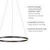 Leuchten-Direkt RITUS Pendant Light LED black, 1-light source