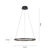 Leuchten-Direkt RITUS Pendant Light LED black, 1-light source