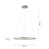 Leuchten-Direkt RITUS Pendant Light LED aluminium, 1-light source