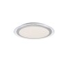 Leuchten-Direkt CYBA Ceiling Light LED silver, 2-light sources, Remote control, Colour changer