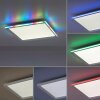 Leuchten-Direkt GALACTICA Ceiling Light LED white, 2-light sources, Remote control, Colour changer