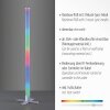 Leuchten-Direkt RINGO Floor Lamp LED silver, 1-light source, Remote control, Colour changer