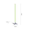 Leuchten-Direkt RINGO Floor Lamp LED silver, 1-light source, Remote control, Colour changer