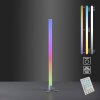Leuchten-Direkt RINGO Floor Lamp LED silver, 1-light source, Remote control, Colour changer