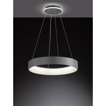 Wofi-Leuchten SHAY Pendant Light LED grey, 1-light source