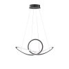Wofi-Leuchten MADISON Pendant Light LED black, 1-light source, Remote control