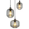 Globo OTHMAR Pendant Light bronze, black, 3-light sources