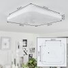 Melres Ceiling Light LED white, 1-light source