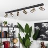 Javel Ceiling Light chrome, black, 6-light sources