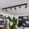 Javel Ceiling Light chrome, black, 6-light sources