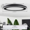 Audrieu Ceiling Light LED black, 2-light sources