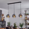 Koyoto  Pendant Light globe 25 cm chrome, clear, 3-light sources