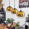 Koyoto  Pendant Light glass 25 cm gold, clear, 3-light sources