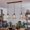 Koyoto  Pendant Light globe 30 cm clear, 3-light sources