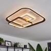 Agordela Ceiling Light LED brass, white, 1-light source, Remote control