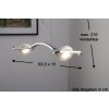 Osram Slingshot hanging light LED chrome, 2-light sources